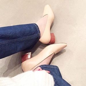 Miista Shoes - Perfect nude square toe heels Miista Shoes - Perfect nude square toe heels